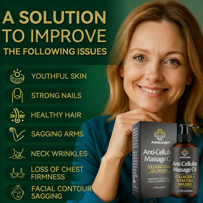 Awzlove® Luxurious Collagen & Stem Cell Anti-Cellulite Massage Oil (🔥70% Off for a Limited Time!)🥑🥑