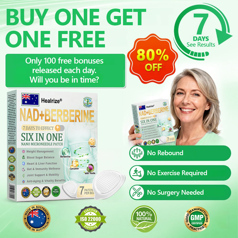 𝐎𝐟𝐟𝐢𝐜𝐢𝐚𝐥 𝐒𝐭𝐨𝐫𝐞|Healrize® 𝟔-𝐢𝐧-𝟏𝐍𝐀𝐃+𝐁𝐞𝐫𝐛𝐞𝐫𝐢𝐧𝐞𝐀𝐥𝐥-𝐢𝐧-𝐎𝐧𝐞 𝐁𝐨𝐝𝐲-𝐒𝐡𝐚𝐩𝐢𝐧𝐠 𝐍𝐚𝐧𝐨 𝐌𝐢𝐜𝐫𝐨𝐧𝐞𝐞𝐝𝐥𝐞 𝐏𝐚𝐭𝐜𝐡(𝐔𝐬𝐞 𝐨𝐧𝐜𝐞 𝐞𝐯𝐞𝐫𝐲 𝐭𝐰𝐨 𝐝𝐚𝐲𝐬, 𝐯𝐢𝐬𝐢𝐛𝐥𝐞 𝐜𝐡𝐚𝐧𝐠𝐞𝐬 𝐢𝐧 𝟕 𝐝𝐚𝐲𝐬)💫𝐒𝐮𝐢𝐭𝐚𝐛𝐥𝐞 𝐟𝐨𝐫:𝐎𝐛𝐞𝐬𝐢𝐭𝐲/𝐂𝐚𝐫𝐝𝐢𝐨𝐯𝐚𝐬𝐜𝐮𝐥𝐚𝐫 𝐡𝐞𝐚𝐥𝐭𝐡/𝐃𝐢𝐚𝐛𝐞𝐭𝐞𝐬/𝐒𝐥𝐞𝐞𝐩 𝐚𝐩𝐧𝐞𝐚/𝐆𝐮𝐭 𝐡𝐞𝐚𝐥𝐭𝐡/𝐉𝐨𝐢𝐧𝐭 𝐢𝐬𝐬𝐮𝐞𝐬/𝐀𝐧𝐝 𝐦𝐨𝐫𝐞 𝐡𝐞𝐚𝐥𝐭𝐡 𝐧𝐞𝐞𝐝𝐬💫