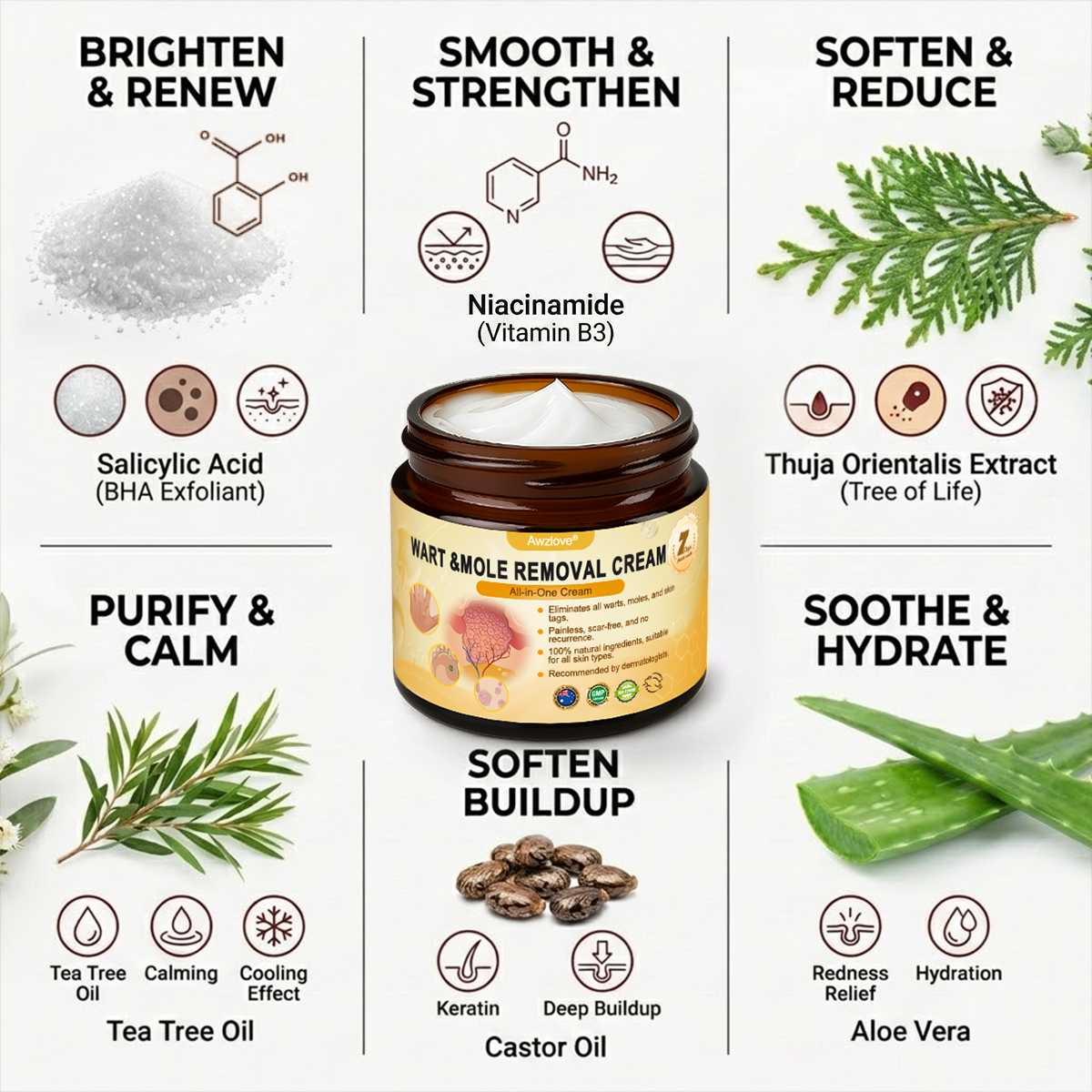 Made and Shipped from Australia ✨Awzlove® Wart & Mole Removal All-in-One Cream 🏆